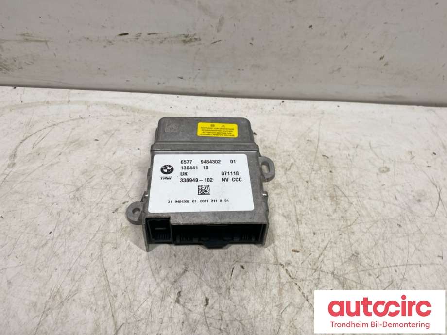 Styreenhet airbag hovedsensor til BMW i3, 2013-2022  (TRW|6577 9484302)