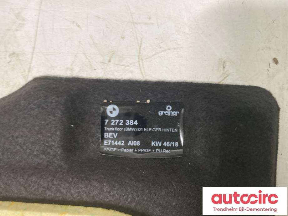 Bagasjerom teppe/gulvplate til Nissan X-Trail 2007-2014 (T31) (T31) (7 272 384|51 47 7 314 757|)
