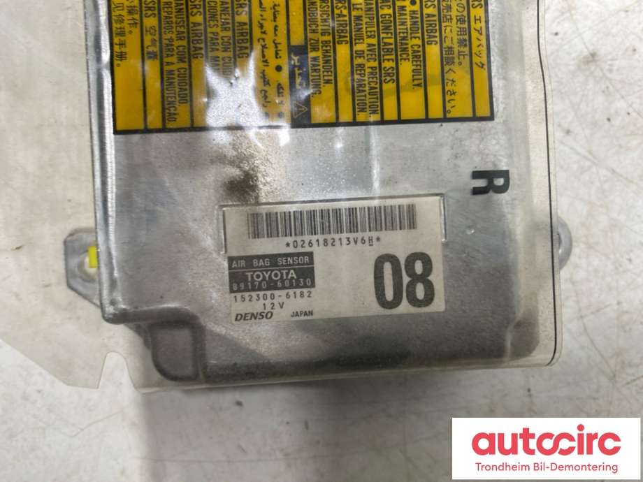 Styreenhet airbag hovedsensor til Toyota Land Cruiser 120 2002-2009 (DENSO|8917060130|152300-6181|152300-6182)