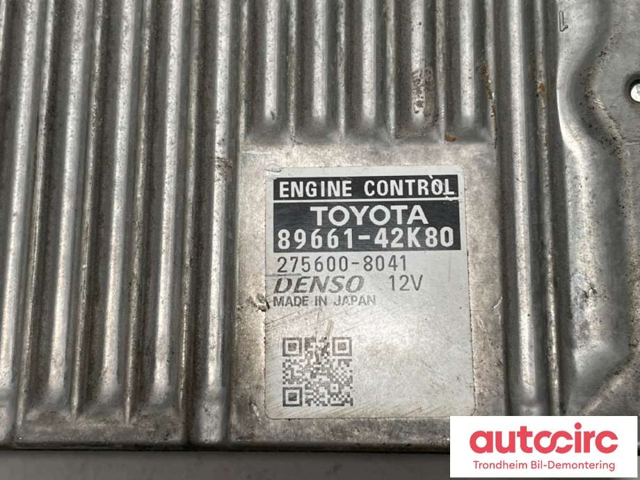 Styreenhet motor til Toyota RAV4 2016-2019 (Type IV, Fase 2)  (DENSO|8966142K80|275600-8041|)