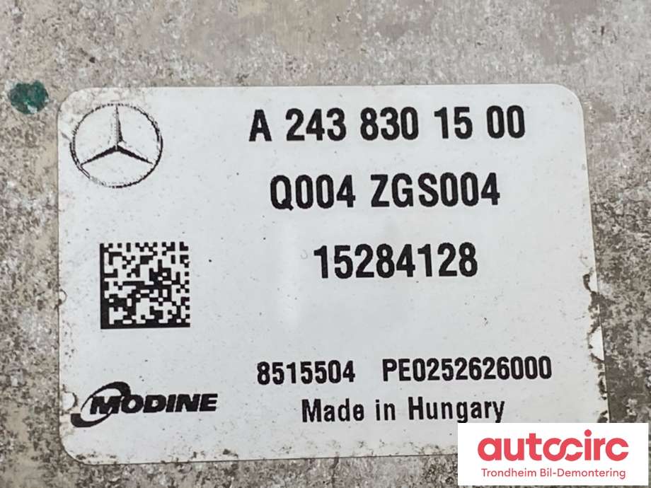 Aircondition diverse til Mercedes EQB 2022-->>  (A2438301500|A 243 830 82 00|A 243 830 84 00| A 243 830 85 00)