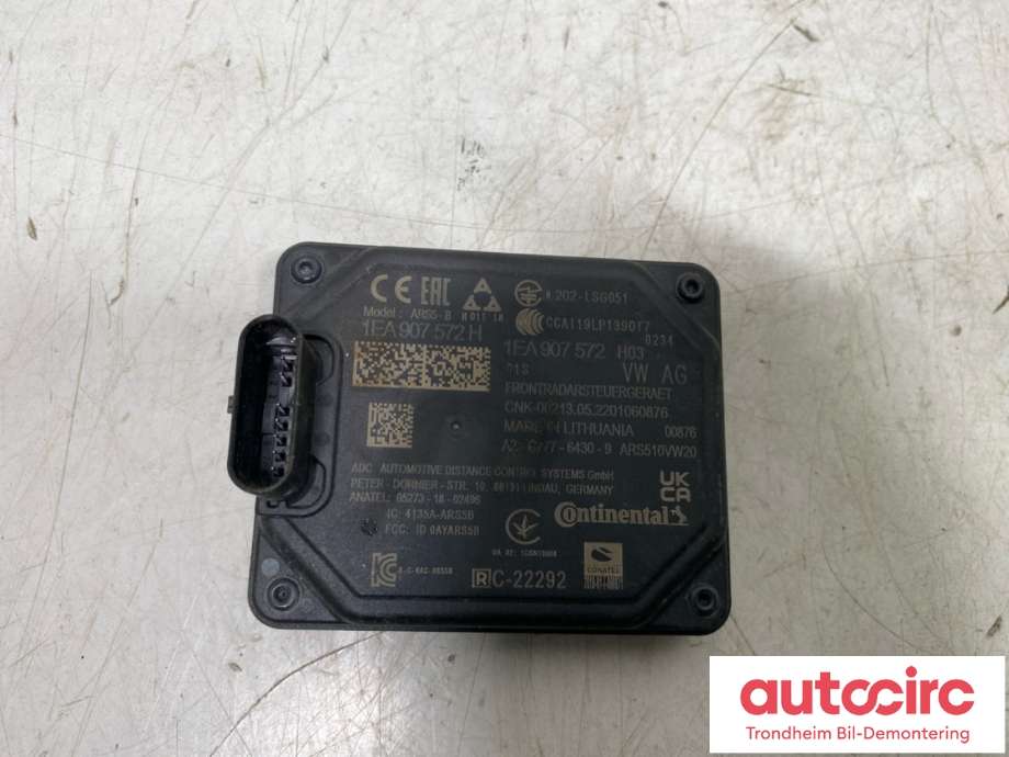 Sensor radar til Cupra Born 2022-->>  (CONTINENTAL|1EA 907 572 H|1EA907572G|)