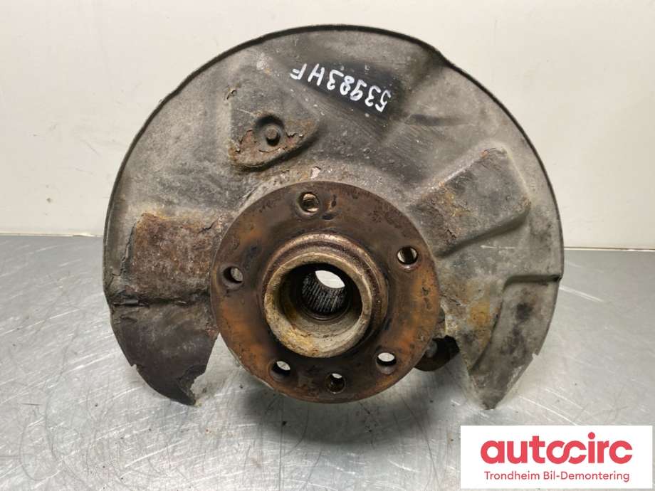 Hjulspindel høyre foran til VW Transporter / Caravelle, 2009-2015 (Fase 2) (T5) (T5) (DIESEL/MANUELL|7H0 407 258 G)