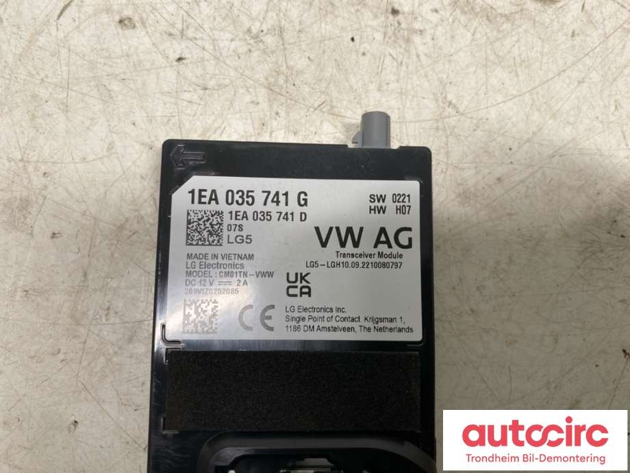 Antenne forsterker til VW ID.3 2020-->>  (1EA 035 741 G|)