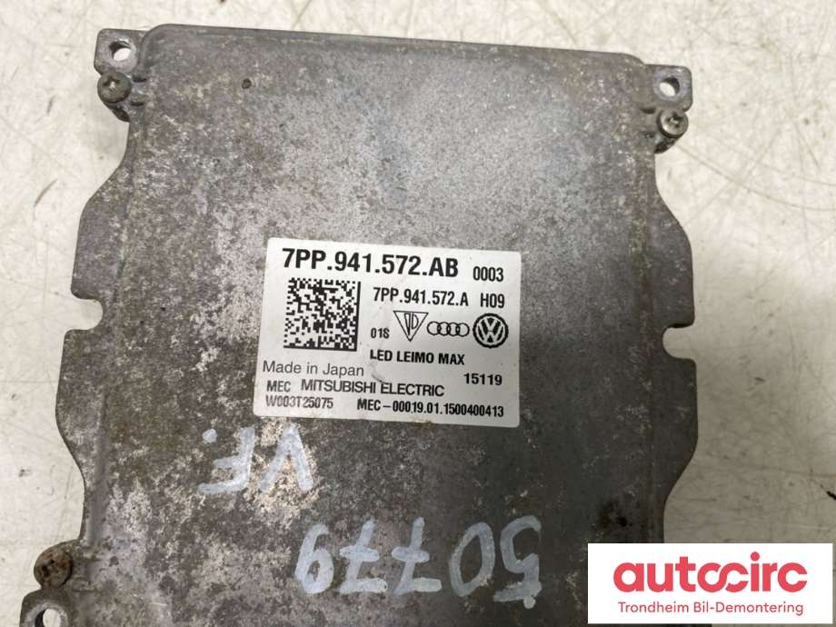 Styreenhet xenon/ballast til VW Passat 2015-2019 (Fase 1) (B8) (B8) (7PP 941 572 AB|)