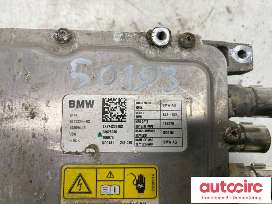 Batterilader (OBC - On Board Charger) til Mini Countryman 2017-2023 (F60) (F60) (61 44 8 699 722|61 44 8 741 470|61 44 9 469 686)