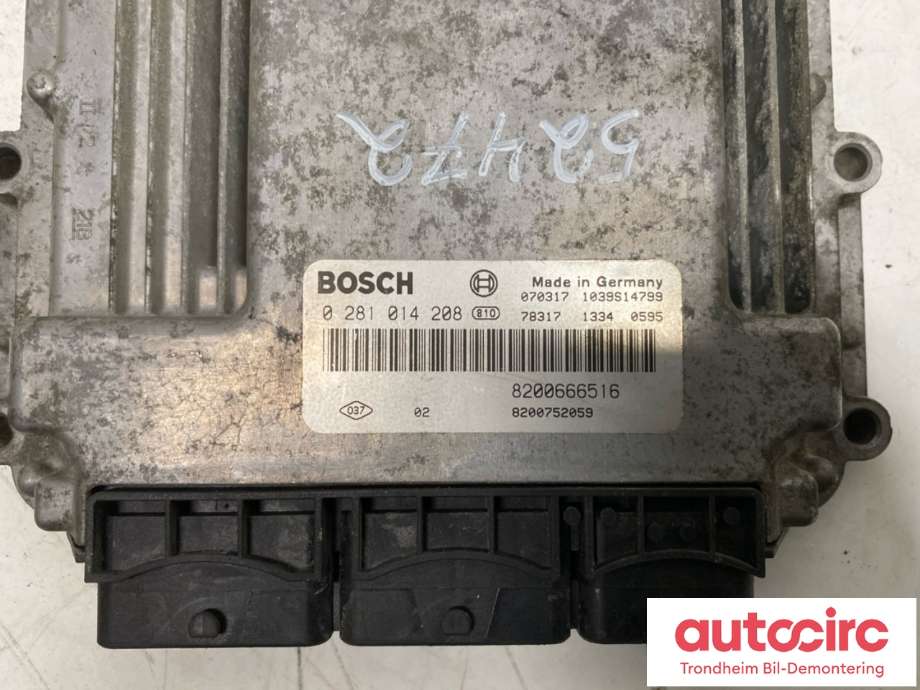 Styreenhet motor til Renault Trafic 2006-2014  (BOSCH|2261100Q5L|8200666516|0281014208| 8200752059)