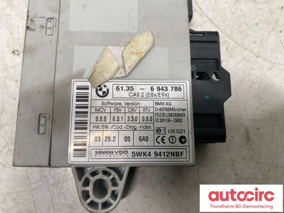 Styreenhet diverse til BMW 5-Serie 2003-2010 (E60/E61) (E60/E61) (61 35 9 395 657|)