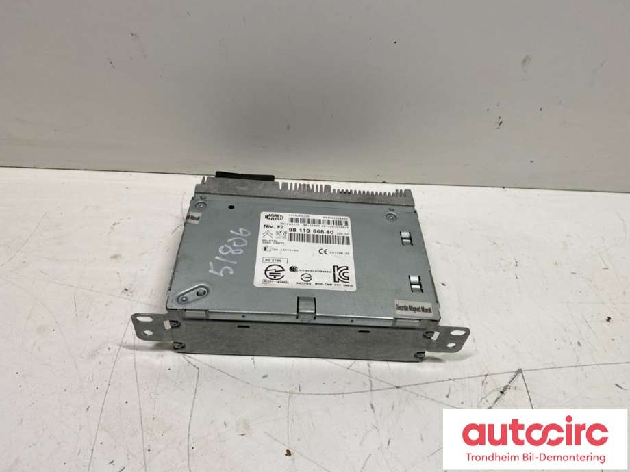 Bilstereo til Peugeot 2008 2013-2019 (Type I) (MAGNETI MARELLI|16 134 894 80|98 110 668 80|)