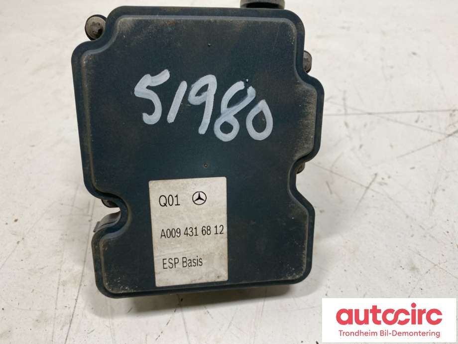 ABS sentral til Mercedes GLA 2014-2020 (X156) (X156) (BOSCH|A 009 431 65 12|A009 431 68 12|0 265 056 006)