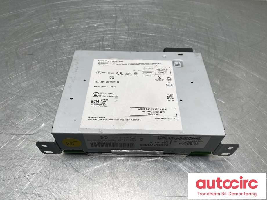 Bilstereo til Peugeot Expert 2016-->> (Type III)  (9855270480|1688309280|)