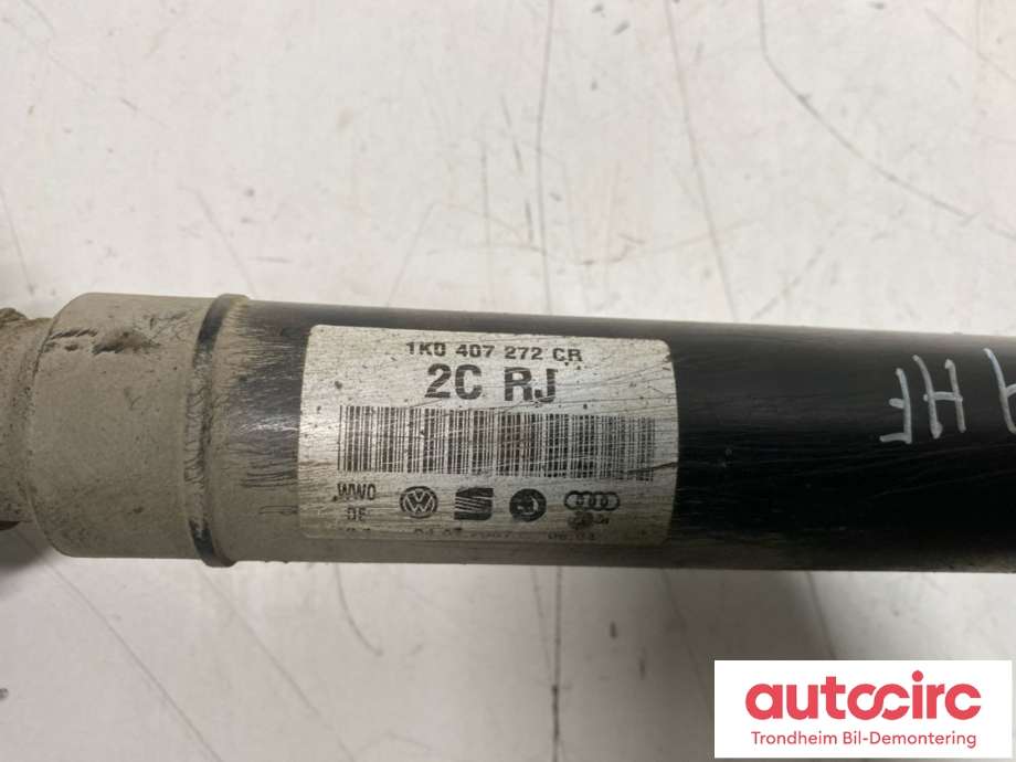 Drivaksel høyre foran, diesel/manuell til VW Golf V, Combi 2003-2008  (1K0 407 272 CR|1K0 407 452 TX|)