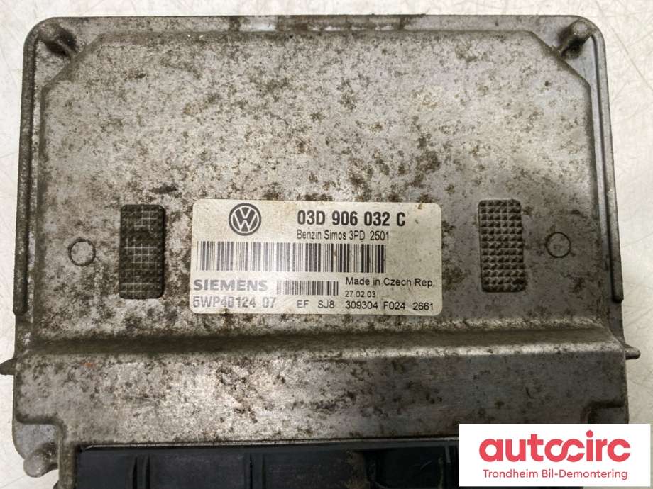 Styreenhet motor til VW Polo 2002-2005 (Type IV, Fase 1)  (03D 906 032 T|)