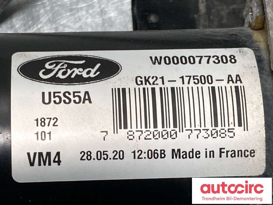 Viskermotor foran høyre til Ford Transit Custom 2013-2023 (Type I) (GK21-17500-AA|2005582|)