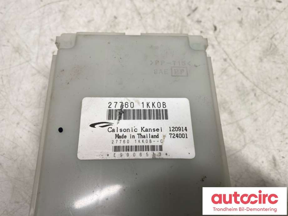 Styreenhet klima/aircondition til Nissan Juke 2014-2018 (Fase 2)  (CALSONIC KANSEI|277601KK0B|)