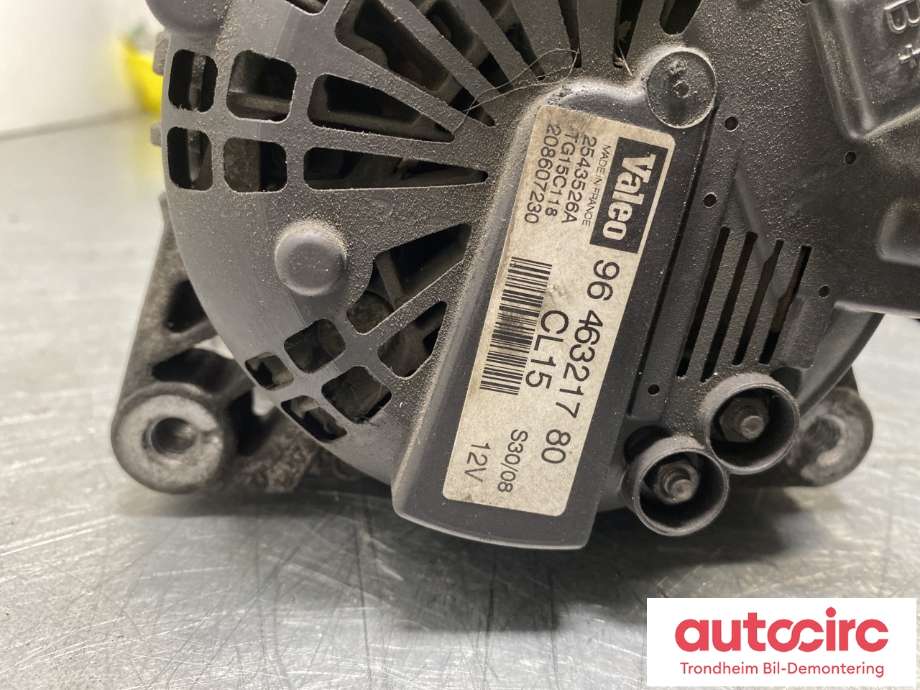 Dynamo diesel til Peugeot 308 2007-2011 (Type I, Fase 1)  (VALEO|5705 NH|9646321780|)