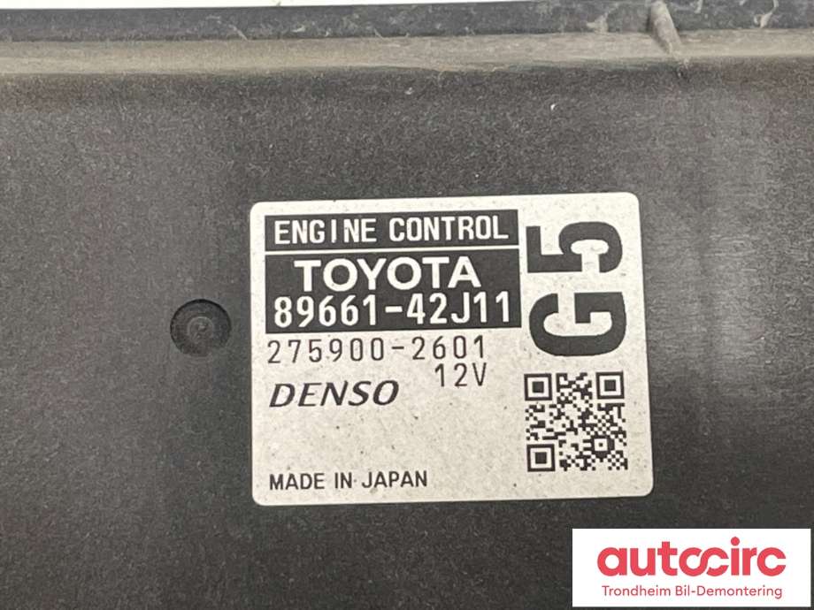Styreenhet motor til Toyota RAV4 2009-2013 (Type III, Fase 2) (DENSO|8966142J11|275900-2601|)