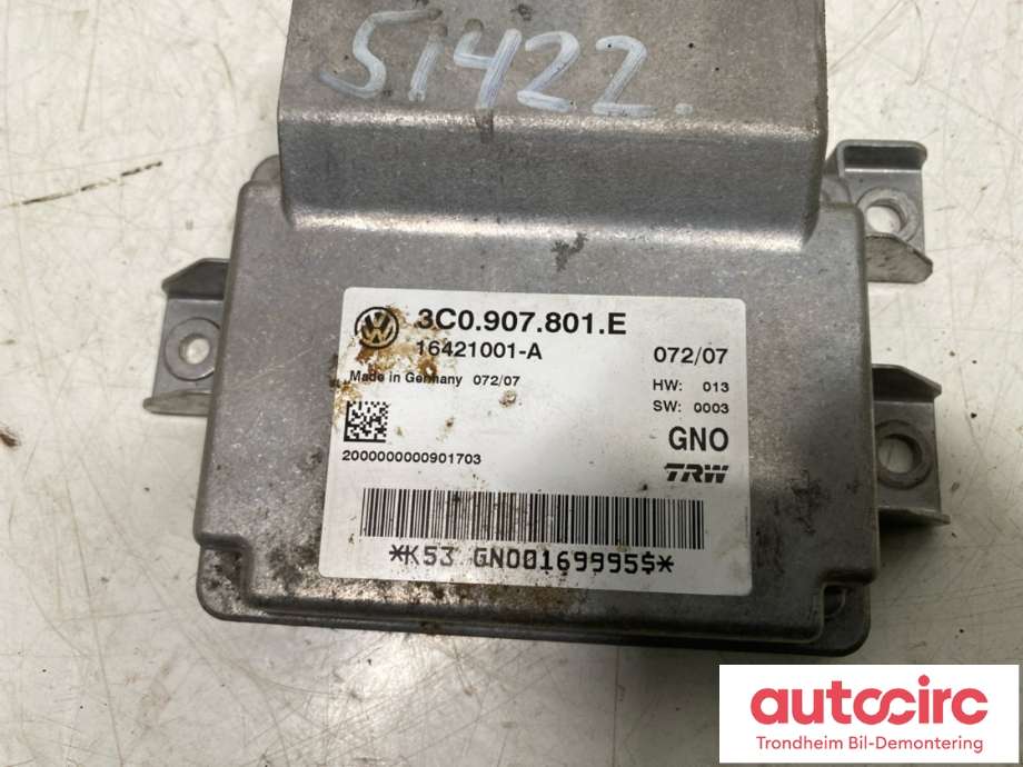 Styreenhet elektrisk parkbrems (EPB - Electric Parking Brake) til VW Passat 2005-2010 (B6) (B6) (TRW|3C0 907 801 G|3C0 907 801 E|)