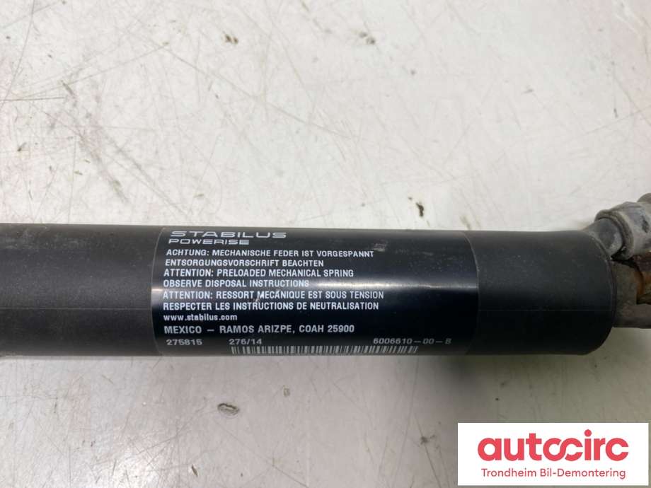 Baklukedemper høyre til Tesla Model S 2013-2016 (Fase 1)  (STABILUS|6006610-00-B|6006610-00-C|)