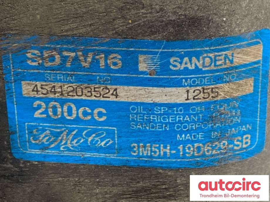 Aircondition kompressor til Volvo V50 2004-2007 (Fase 1)  (3M5H-19D629-SB|36000962|)
