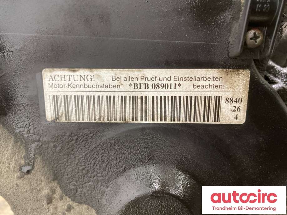 Motor bensin til Audi A4 2004-2008 (Type III) (B7) (B7) (06B100033R|06B100098LX|BFB)