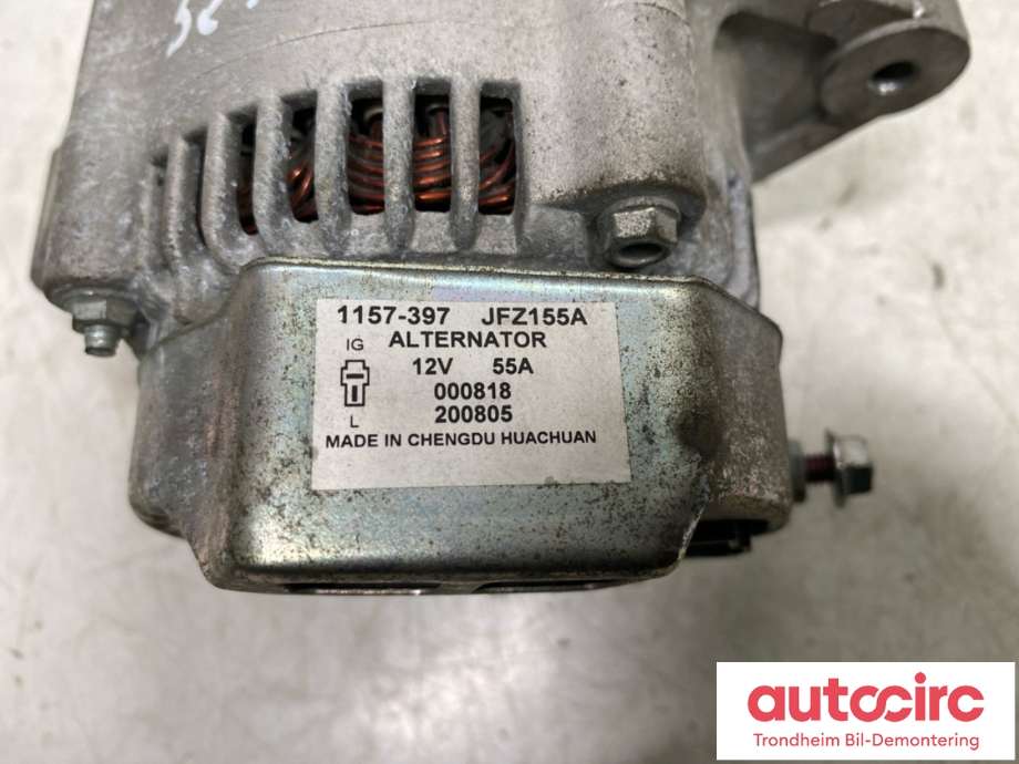Dynamo diesel til Mopedbil Ligier JS50 2015-2024 (Type I)  (1157-397|JFZ155A|1157326| 101211-3720)