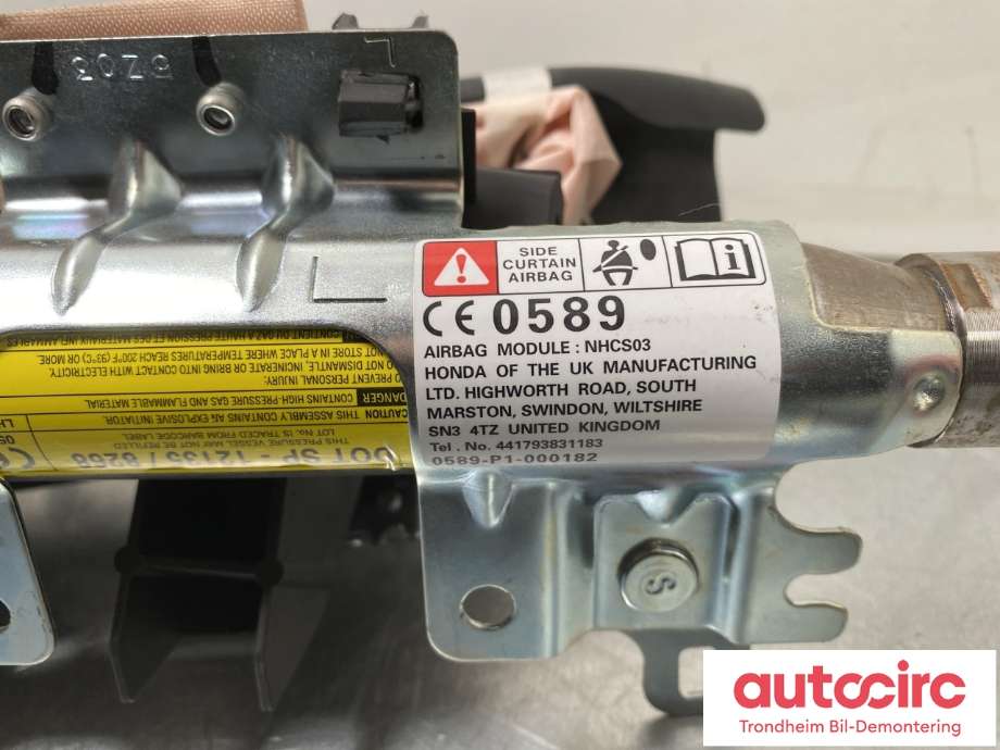 Airbag gardin venstre til Honda CR-V 2012-2018 (Type IV)  (78875T1GG40|)