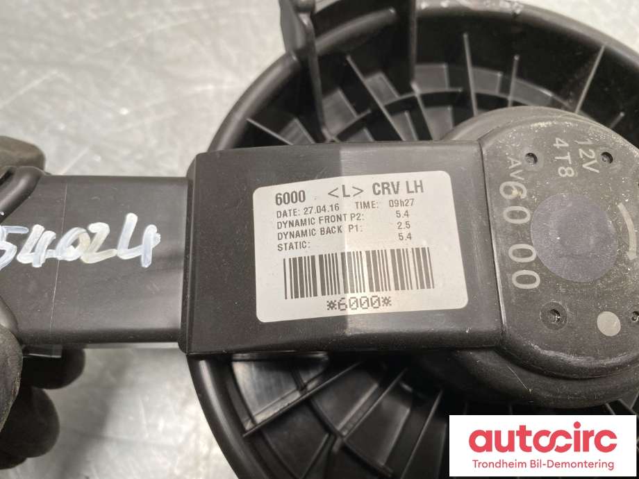 Varmeapparat motor til Honda CR-V 2012-2018 (Type IV) (9310-T0T-H01|)