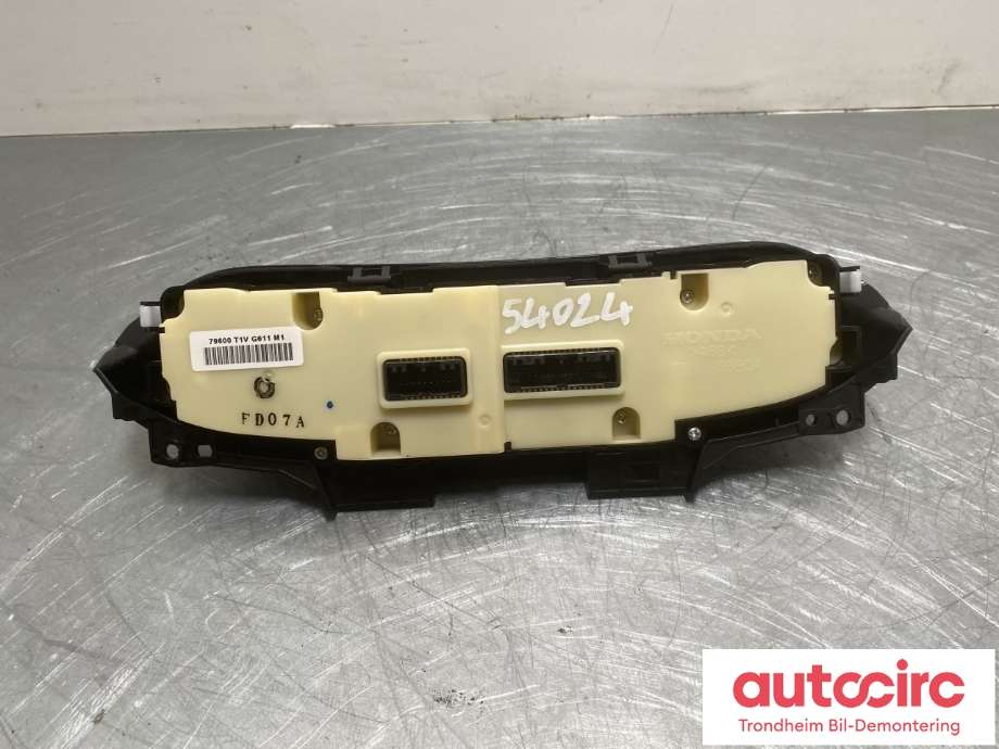 Varmeapparat betjening til Honda CR-V 2012-2018 (Type IV)  (79600-T1V-G611|79600-T1V-G61ZD|)