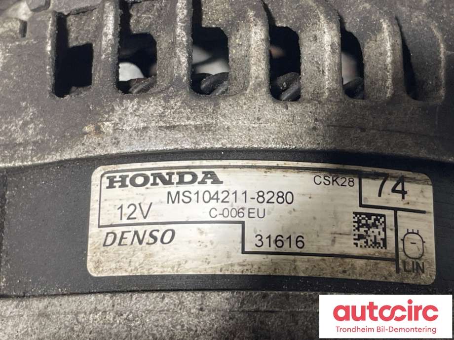 Dynamo diesel til Honda CR-V 2012-2018 (Type IV) (31100RSXG01|)