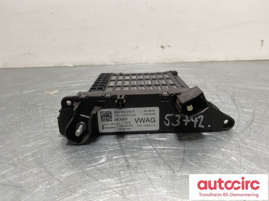 Varmeapparat ekstravarmer til VW Crafter 2016-->> (Type II)  (DENSO|65.28610-0000|5Q0 963 235 A|)