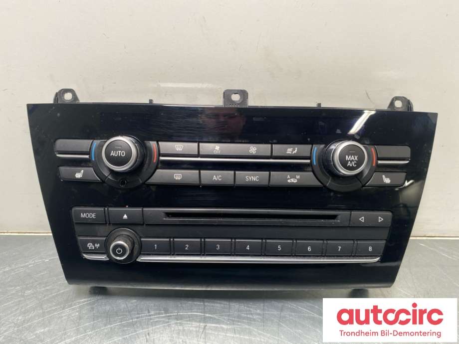 Varmeapparat betjening til BMW X3, 2010-2017 (F25) (F25) (64116821431)