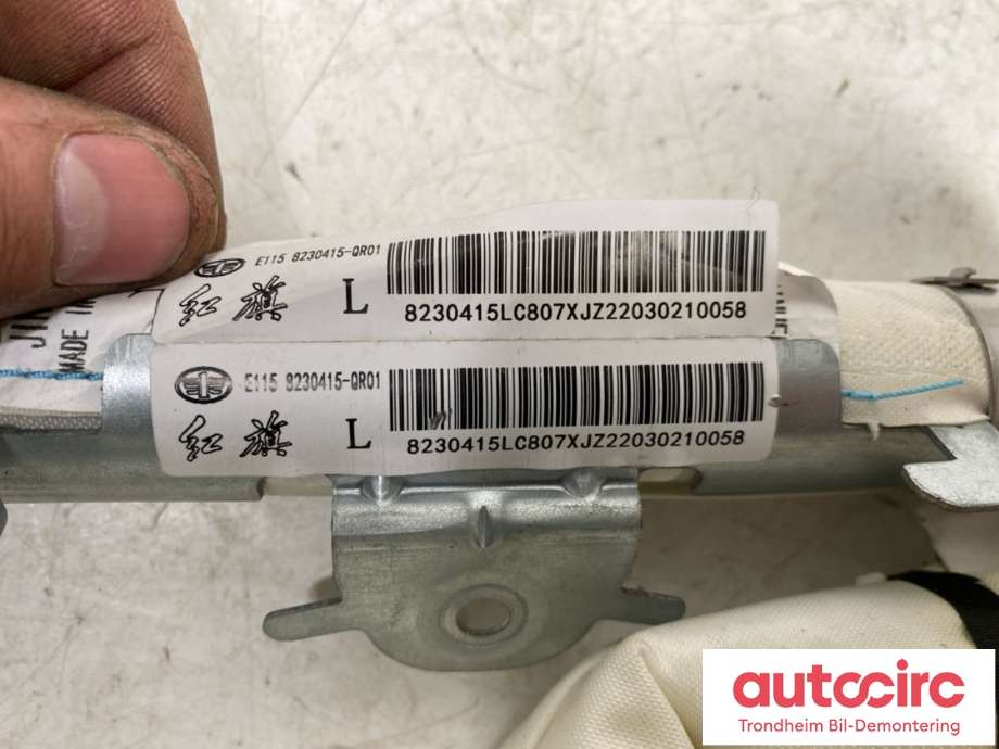 Airbag gardin venstre til Hongqi E-HS9 2022-->> (8230415-QR01|)