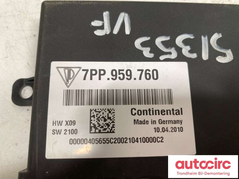 Styreenhet sete til Porsche Cayenne 2010-2017 (92A) (92A) (958 618 760 01|)