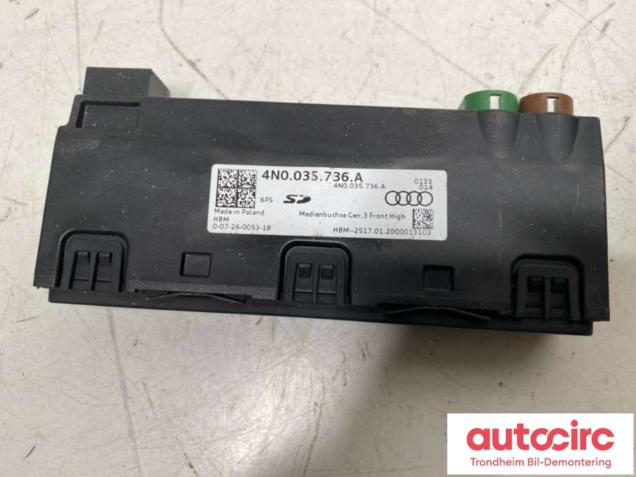 Bilstereo diverse til Audi e-tron 2018-->> (4N0035736A|)