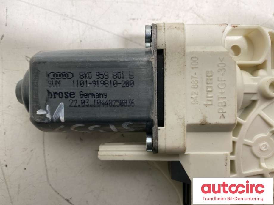 Ruteheis, kun motor, venstre foran til Porsche Cayenne 2010-2017 (92A) (92A) (958 624 801 00|8K0 959 801 B|)
