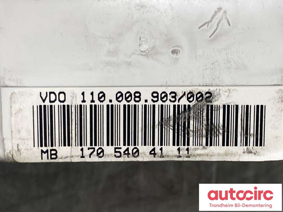 Instrumentpanel til Mercedes SLK 1997-2004 (R170) (R170) (A1705404111|A1705405411|)