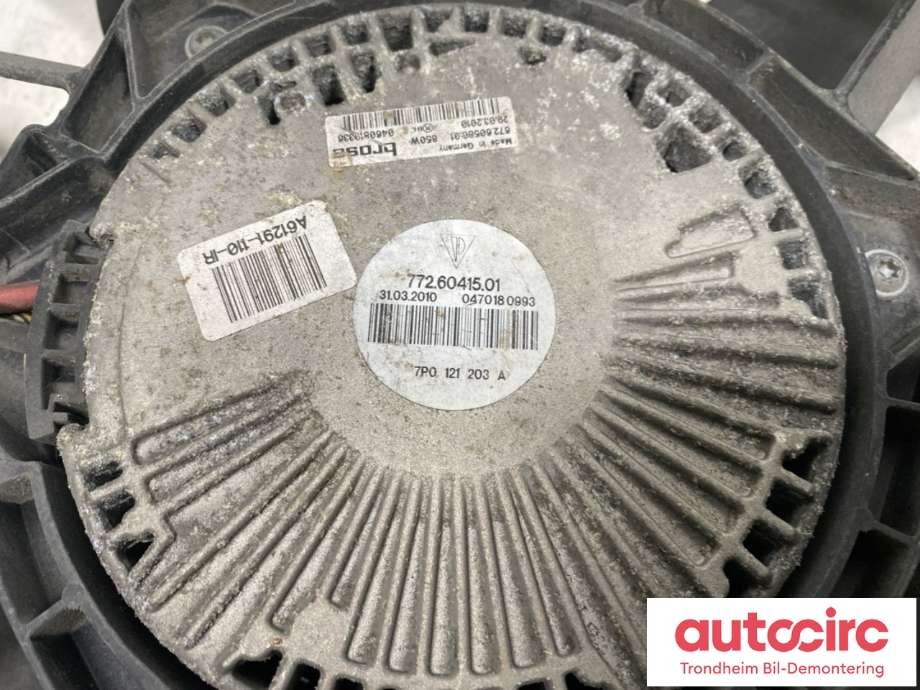 Kjølevifte elektrisk til Porsche Cayenne 2010-2017 (92A) (92A) (958 106 061 10|958 106 061 11|958 106 061 12)