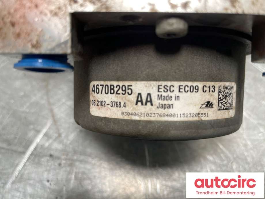 ABS sentral til Mitsubishi Outlander 2015-->> (Type III, Fase 2)  (4670B295|4670B296|)