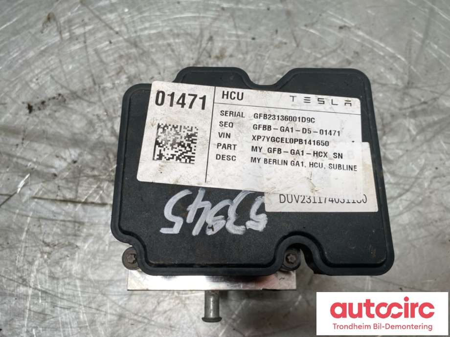 ABS sentral til Tesla Model Y 2021-2024 (Type I)  (1044746-00-A|1044746-00-B|)