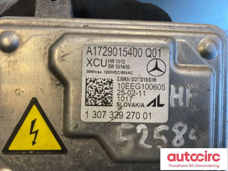 Styreenhet xenon/ballast til Mercedes C-Klasse 2011-2014 (Fase 2) (W204) (W204) (AL|A 172 901 54 00|A 166 900 28 00|)