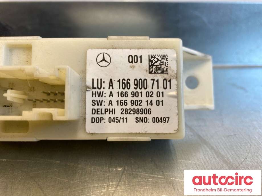 Styreenhet lys (LCM - Light Control Module) til Mercedes C-Klasse 2011-2014 (Fase 2) (W204) (W204) (DELPHI|A1669007101|A 166 900 33 09|)