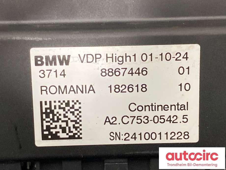 Styreenhet nivå/luftfjæring til BMW i4 2021-->> (G26) (G26) (8867446|37148867446|)