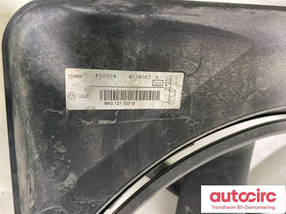 Kjølevifte elektrisk til Audi A4 2007-2014 (Type IV) (B8) (B8) (8K0 959 455 G|989460D|)