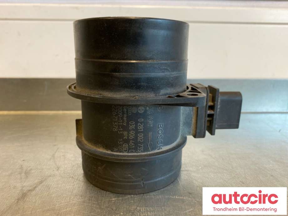 Luftmengde/luftmassemåler til Audi A4 2007-2014 (Type IV) (B8) (B8) (BOSCH|03G 906 461 C|0 281 002 735|)