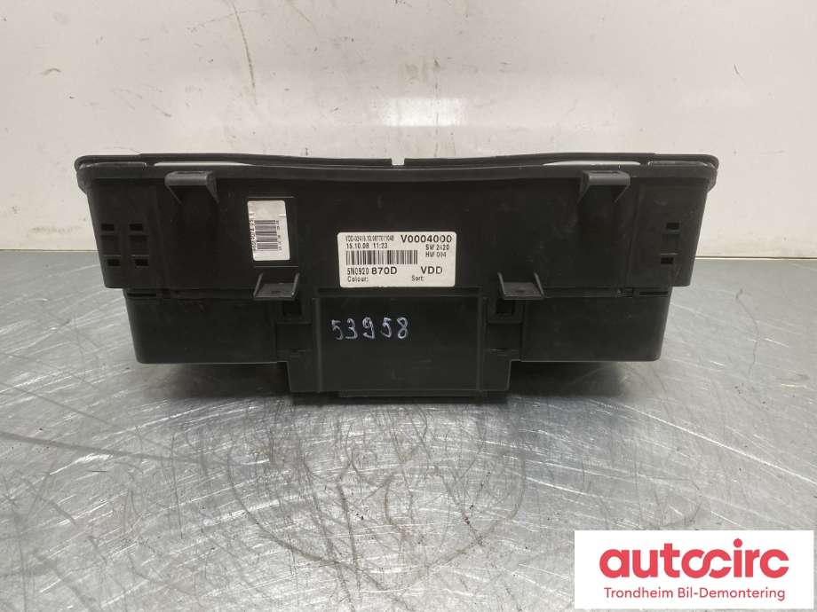 Instrumentpanel til VW Tiguan 2007-2011 (Type I, Fase 1) (5N0920870D|5N0 920 870 DX|)