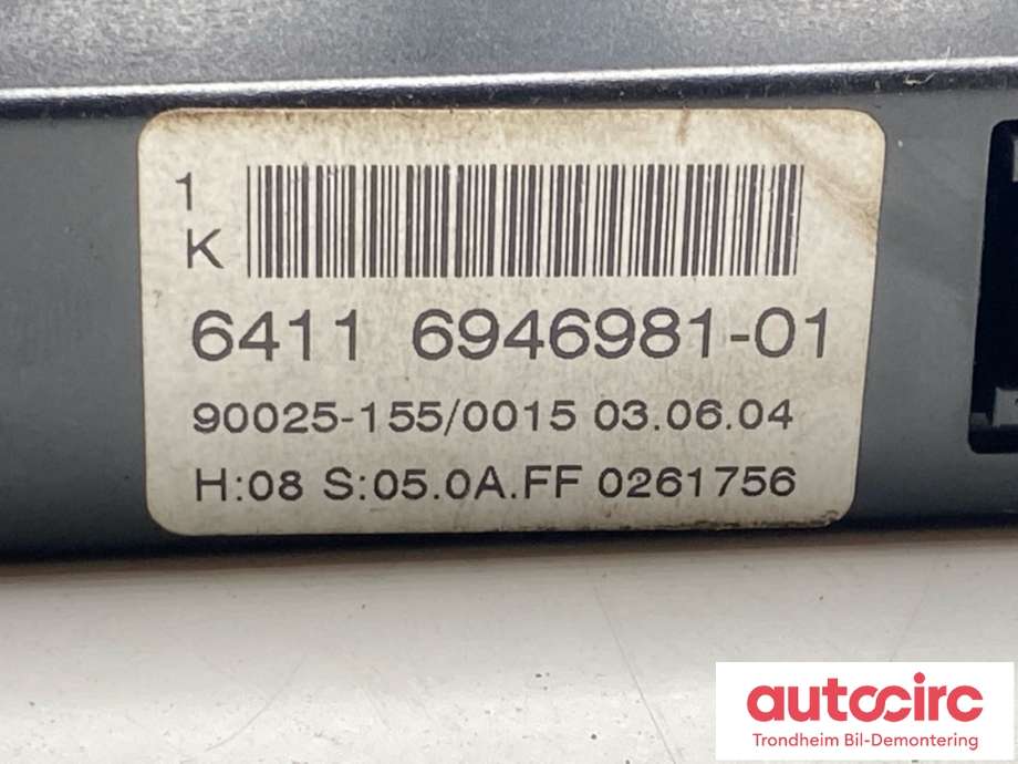Varmeapparat betjening til BMW 5-Serie 2003-2010 (E60/E61) (E60/E61) (6946981|64116946981|)