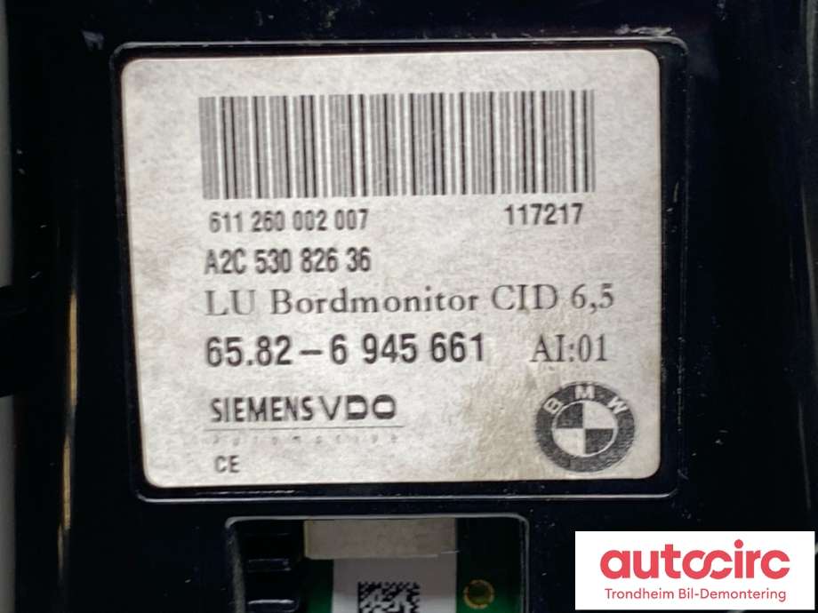Bilstereo navigasjon skjerm til BMW 5-Serie 2003-2010 (E60/E61) (E60/E61) (65829193758|)