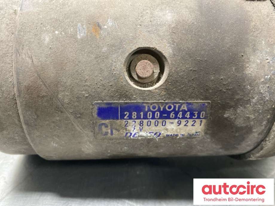 Starter diesel til Toyota RAV4 2000-2006 (Type II) (DENSO|2810064430|228000-9221|)