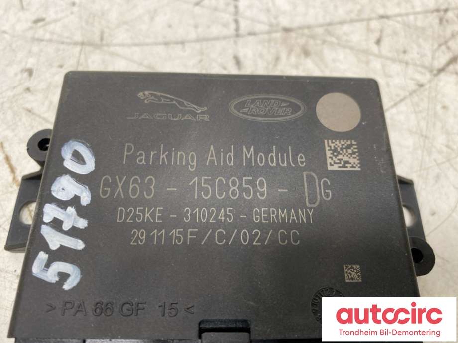Styreenhet parkering til Land Rover Range Rover, Evoque 2011-2019 (Type I)  (GX63-15C859-DG|LR078891|GX6315C859DF| GX6315C859DP| LR117213)